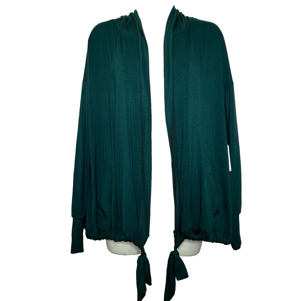 Torrid Forest Green Super Soft Open Front Hoodie Cardigan Jacket Women's 00